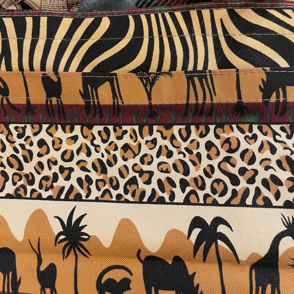 Safari Animal Print Tote New No Tags beautiful - Picture 5 of 11